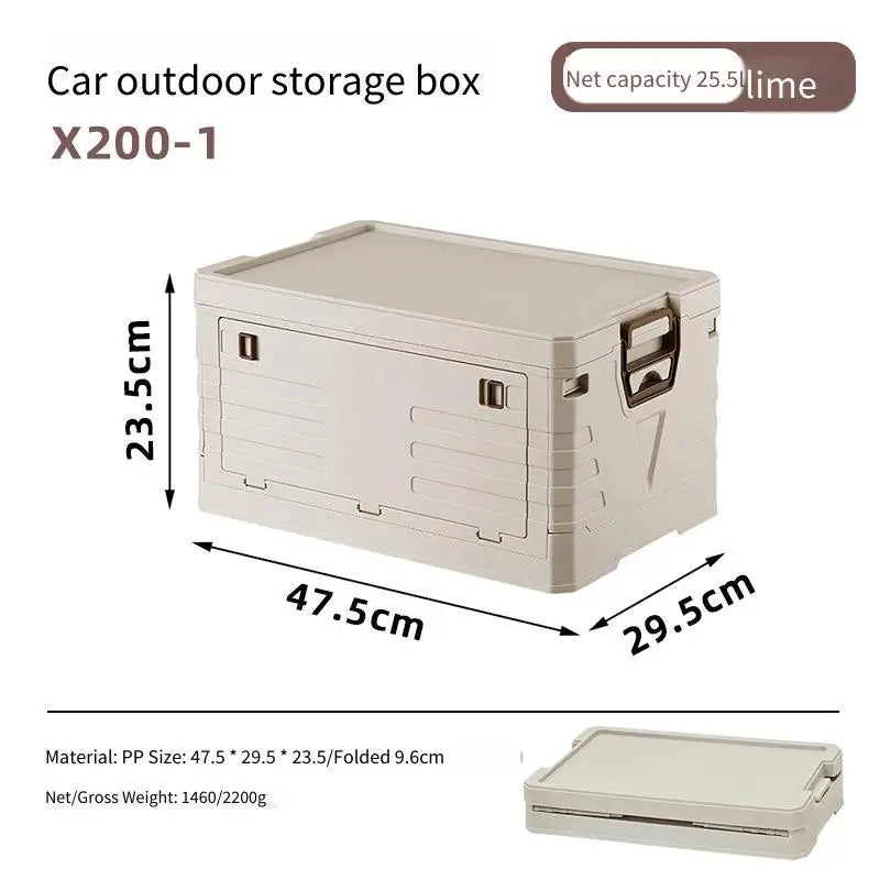Foldable Camping Storage Box PP 47.5x29.5x23.5cm Flip Top Foldable Storage Box PLUSH 47.5x29.5x23.5cm Gray