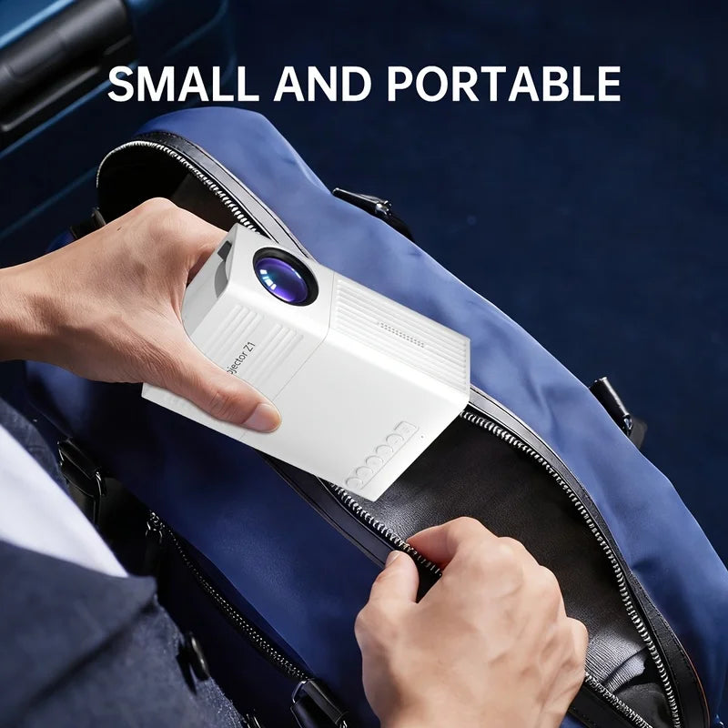 Portable 1080P Projector USB Remote – Phones, Tablets & Laptops Portable Projector PLUSH