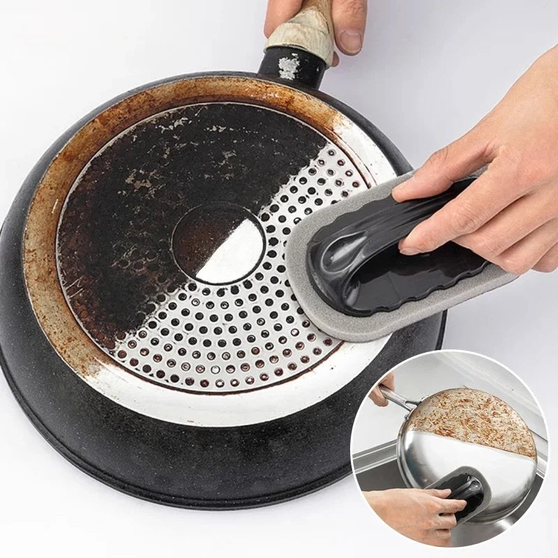 Magic Emery Sponge Eraser Brush – Kitchen & Bath Cleaner Cleaning Brush PLUSH