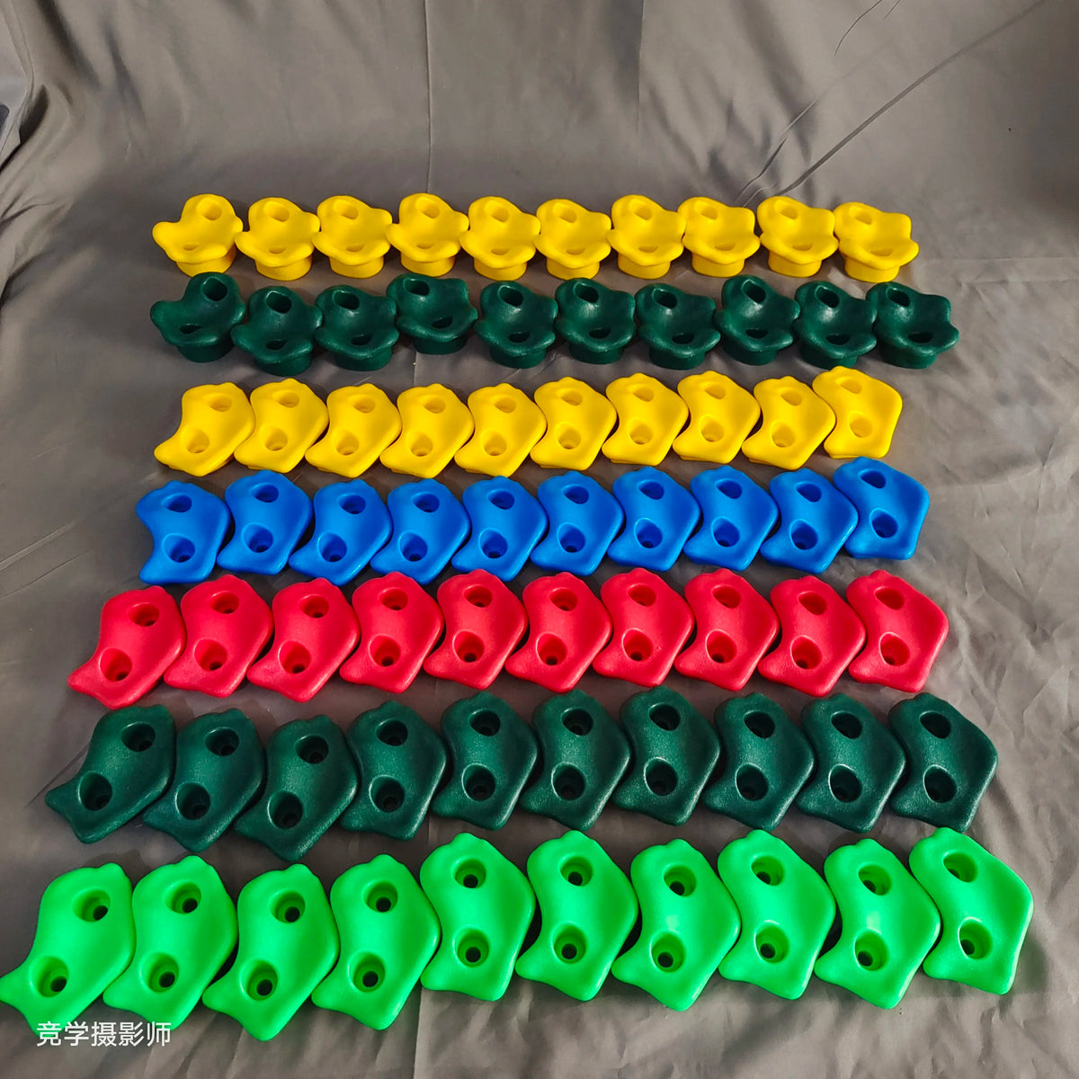 10-Piece Kids Rock Climbing Wall Holds – Indoor Grip Kit Kids Climbing Holds PLUSH