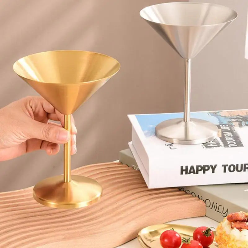 Stainless Steel Dessert Cup – Shatterproof Glossy Stemware Dessert Stemware Cup PLUSH