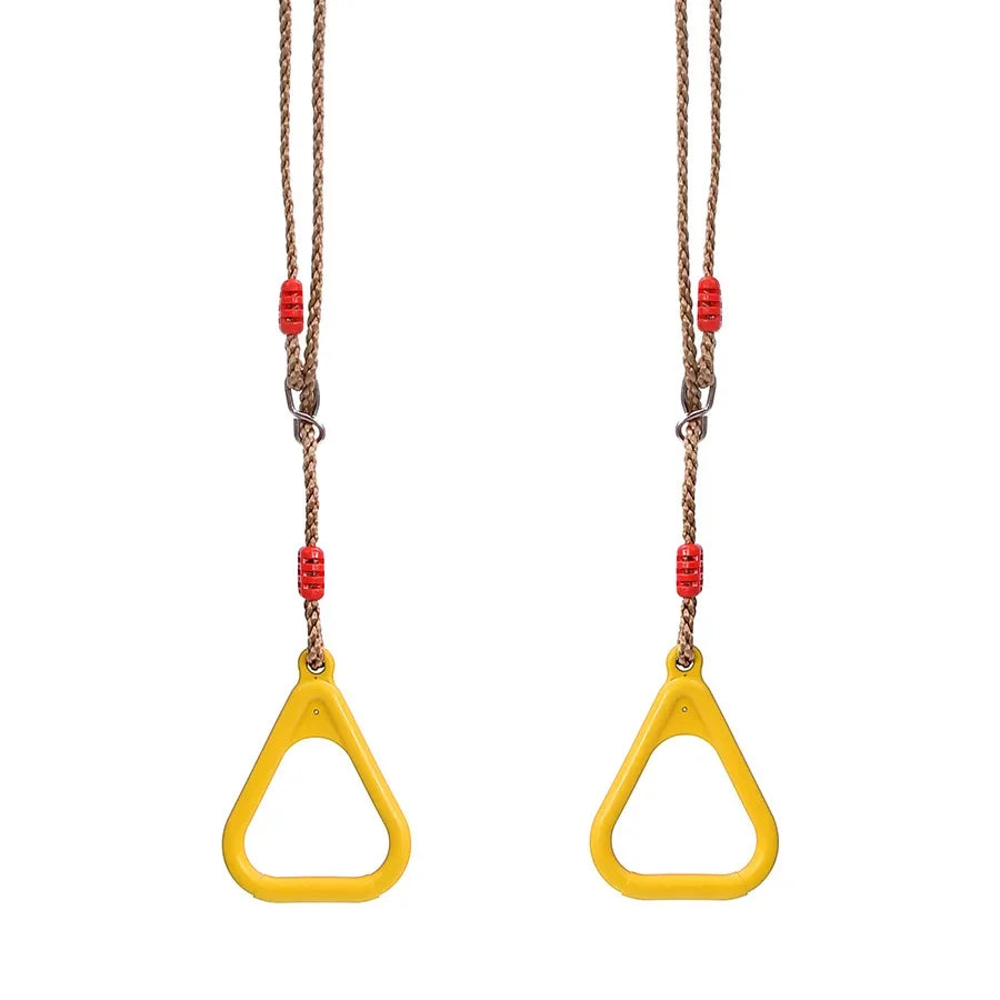 Kids Gym Rings Swing Set – Indoor & Outdoor Playground Kids Gym Swing Set PLUSH Yellow