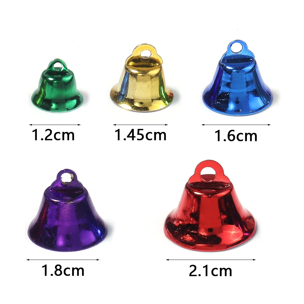 20pcs Mini Metal Christmas Bells – DIY Jewelry & Xmas Decor DIY Craft Bells PLUSH
