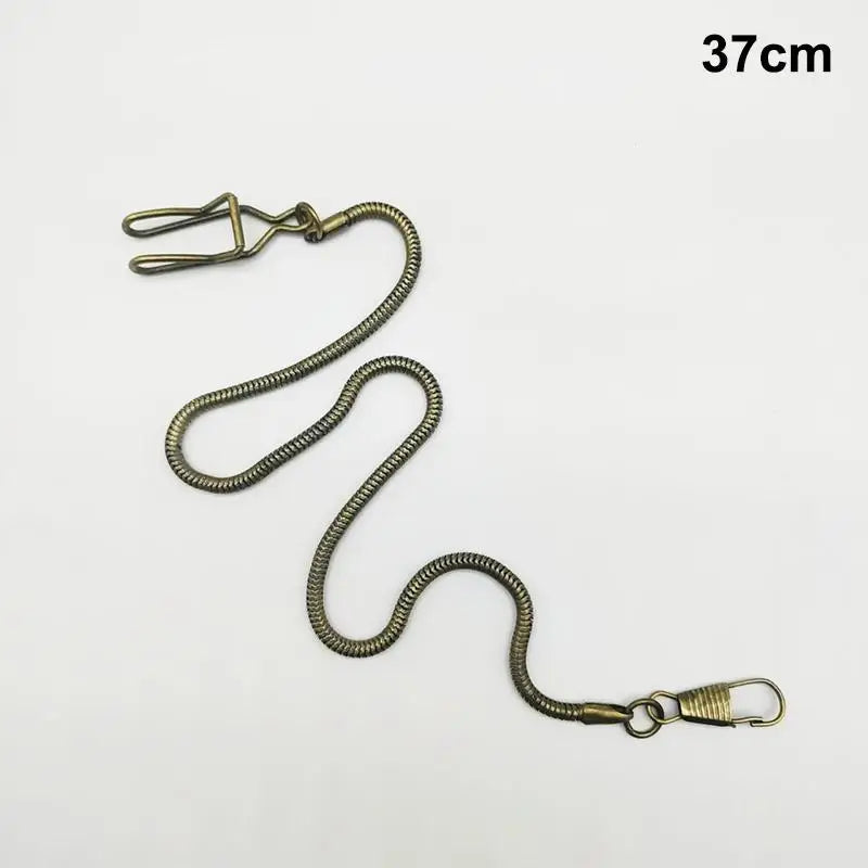 37cm Iron Pocket Watch Chain – Unisex Vintage Waist Chain Pocket Watch Chain PLUSH A3