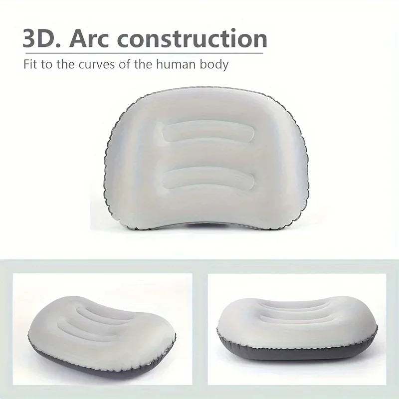 Ultralight Inflatable Camping Pillow – Neck & Lumbar Support Inflatable Camping Pillow PLUSH