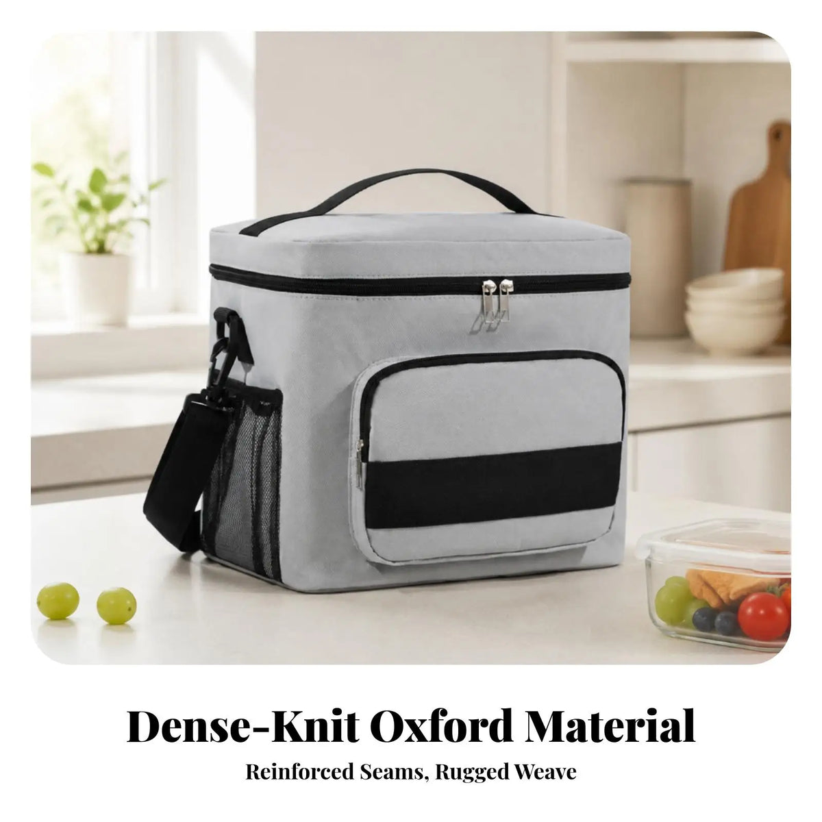 Insulated Lunch Bag with Shoulder Strap – Thermal Tote Carrier Insulated Lunch Bag PLUSH
