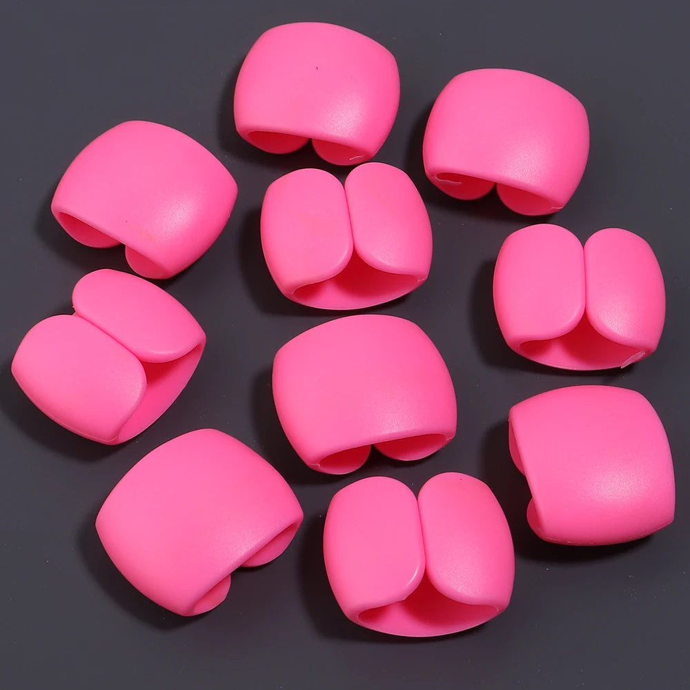 10pcs Cable Organizer Clips – USB & Earphone Cord Management Cable Organizer Clips PLUSH hotpink