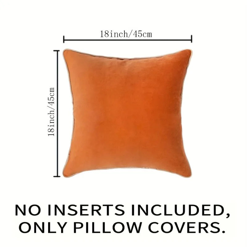 45x45cm Soft Velvet Throw Pillow Cover – Double Sided Design Throw Pillow Cover PLUSH