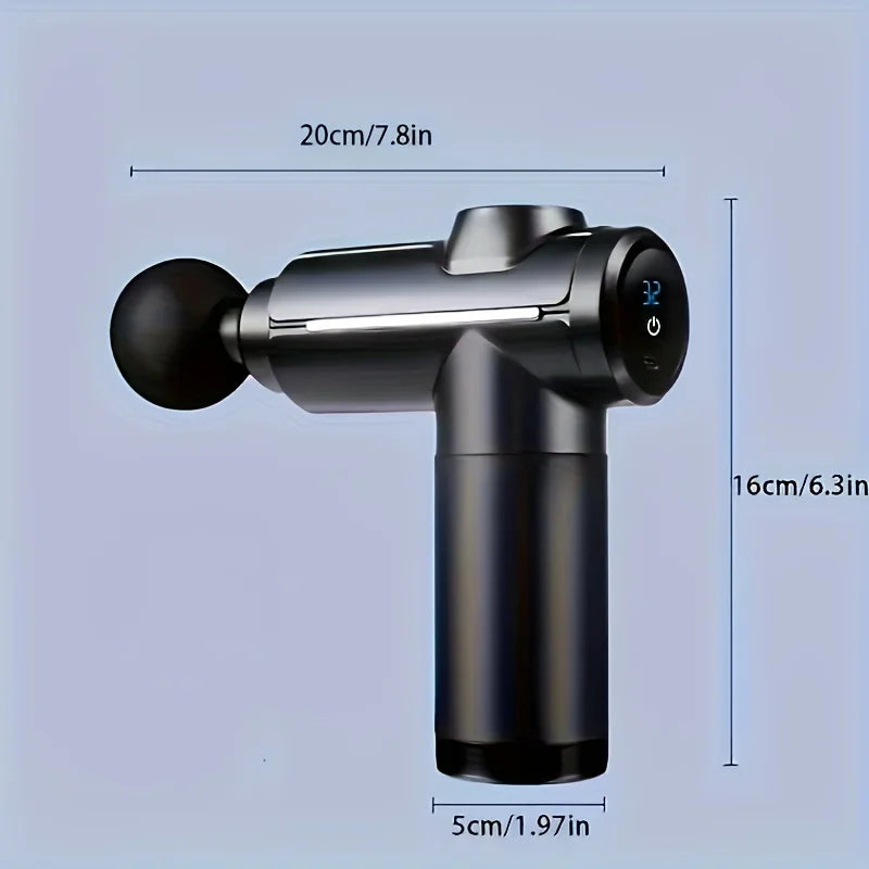 Portable Massage Gun with 8 Heads – Full Body Massager Handheld Massage Gun PLUSH