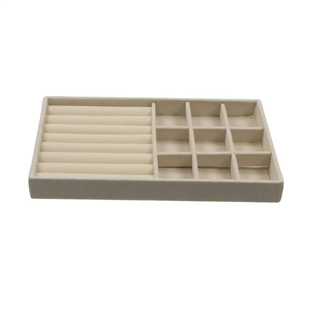 Velvet Jewelry Tray Organizer – Rings, Earrings & Bracelets Jewelry Display Tray PLUSH