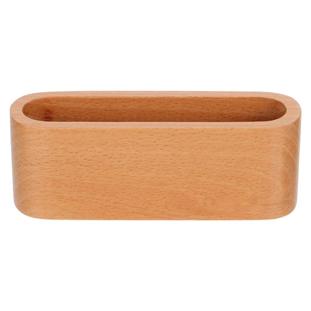 Solid Wood Business Card Holder & Desktop Organizer Box Desktop Card Organizer PLUSH