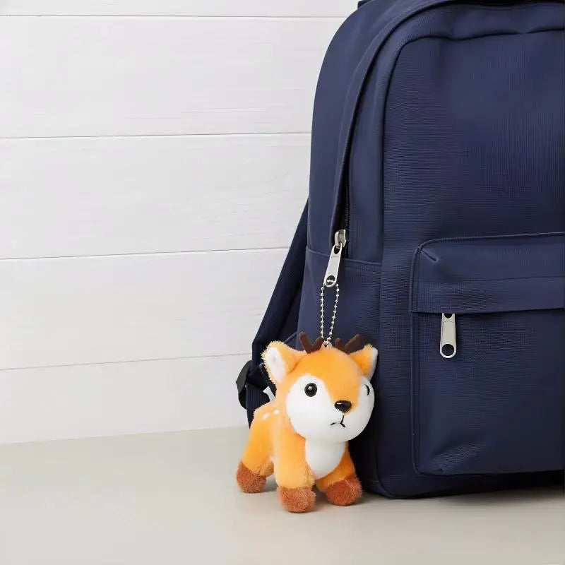 Sika Deer Plush Keychain – Cute Stuffed Animal Bag Charm Plush Keychain Charm PLUSH