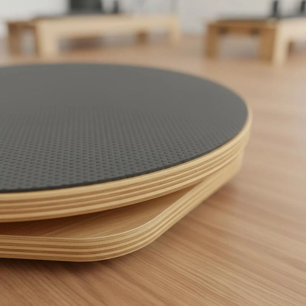 Tooyful Wooden Pilates Rotation Disc – Portable Swivel Board Balance Swivel Board PLUSH