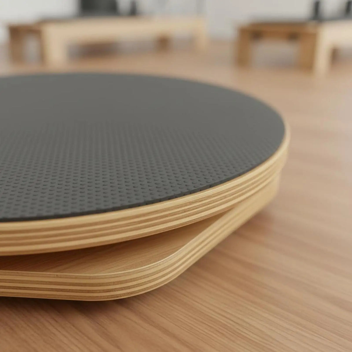 Tooyful Wooden Pilates Rotation Disc – Portable Swivel Board Balance Swivel Board PLUSH