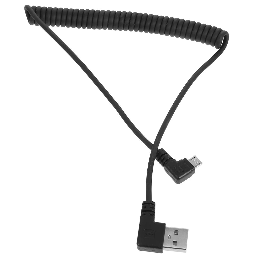 Coiled USB-C Cable Dual Right Angle Fast Charging – Foxnovo USB-C Charging Cable PLUSH Default Title