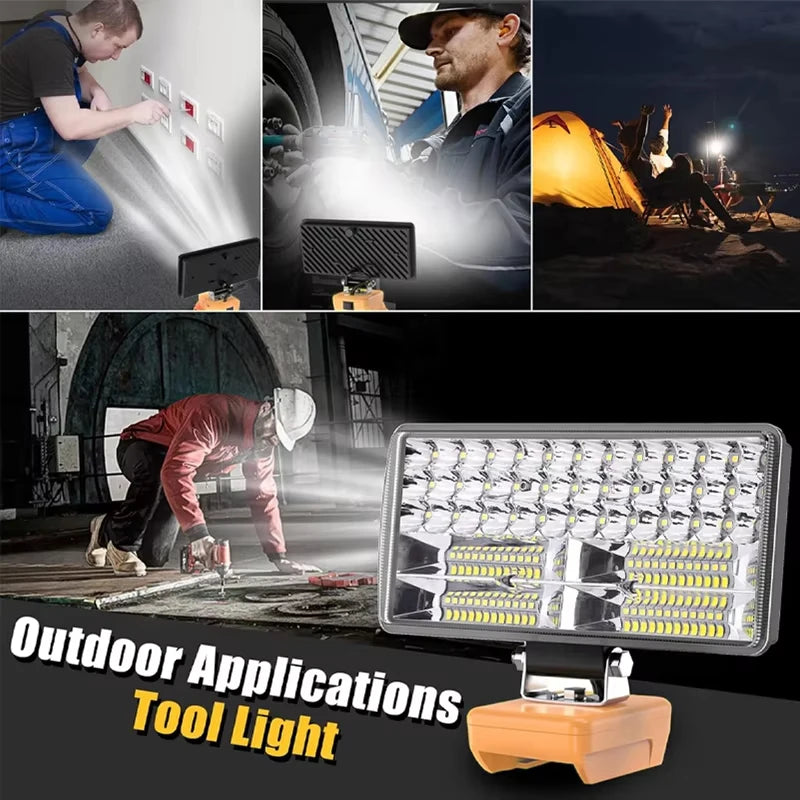 ZWINCKY LED Work Light for DeWalt 18V 20V 60V Battery Spotlight LED Work Light PLUSH