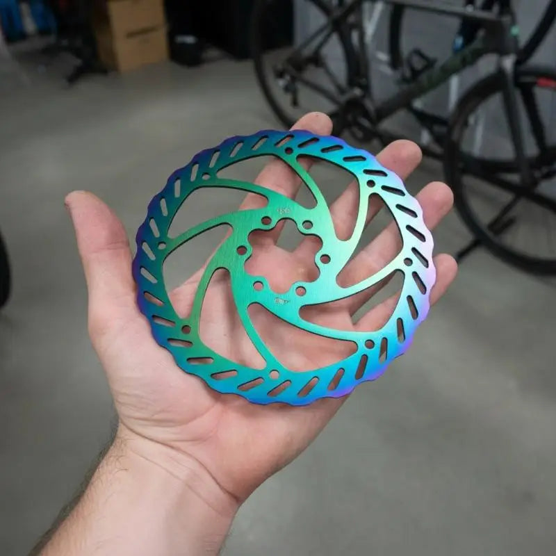 160mm Oil Slick Hydraulic Disc Brake Rotor Set with Bolts Disc Brake Rotor PLUSH