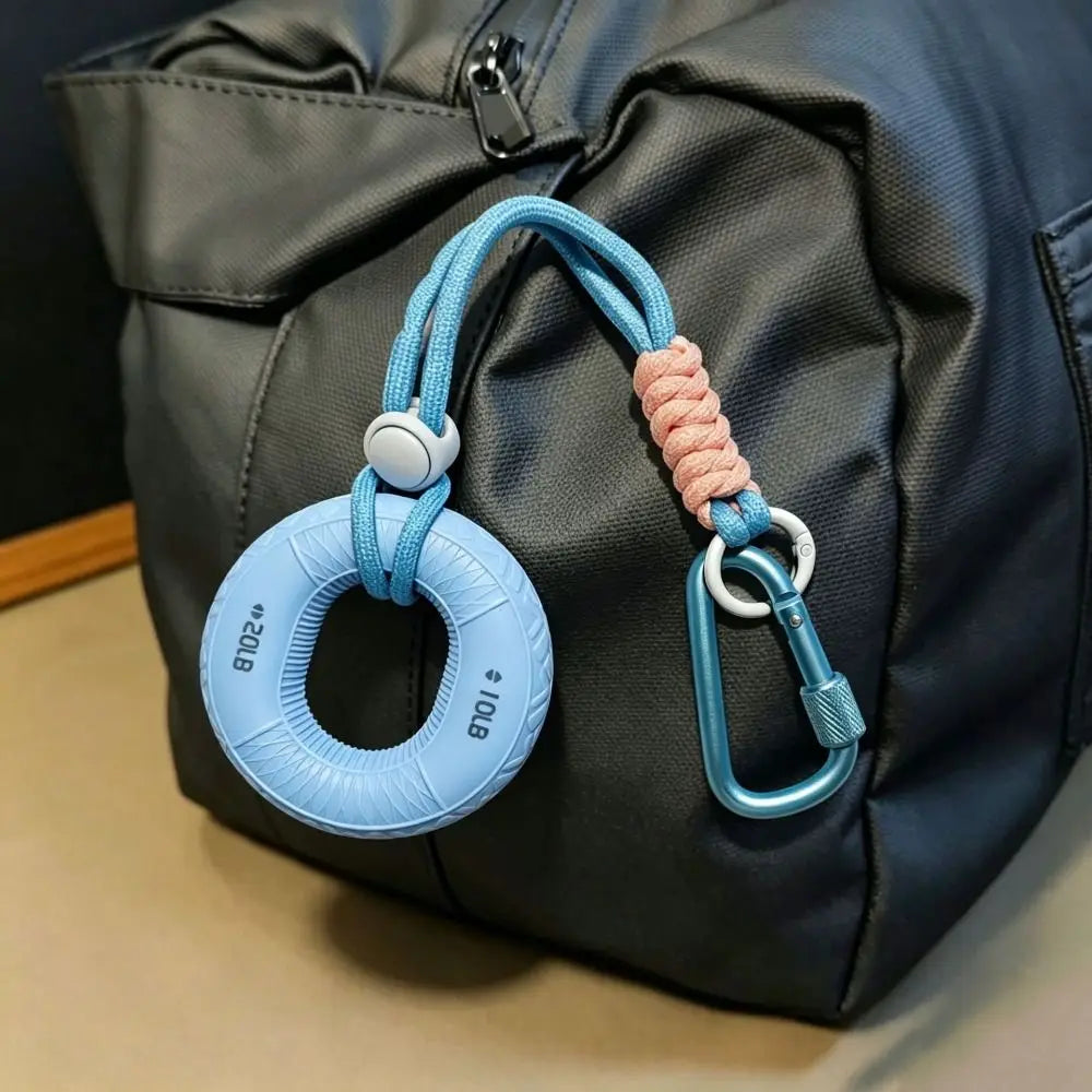 Silicone Grip Ring Keychain – Hand & Wrist Strength Trainer Grip Strength Trainer PLUSH