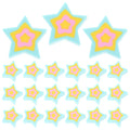 50pcs Kawaii Star Erasers – Cute Bulk Classroom Rewards & Desk Pets Novelty Erasers PLUSH Default Title