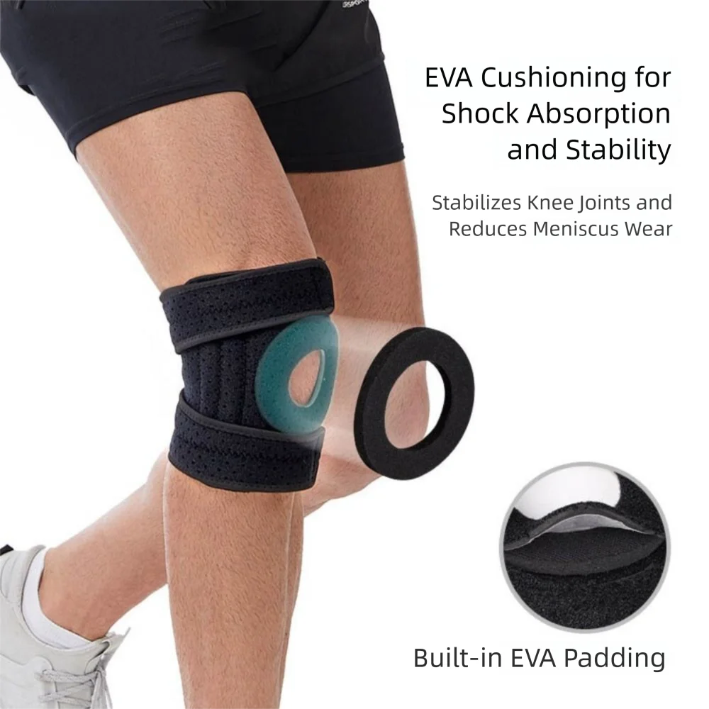 Elastic Knee Support Brace – Breathable Patella Kneepad Knee Support Brace PLUSH