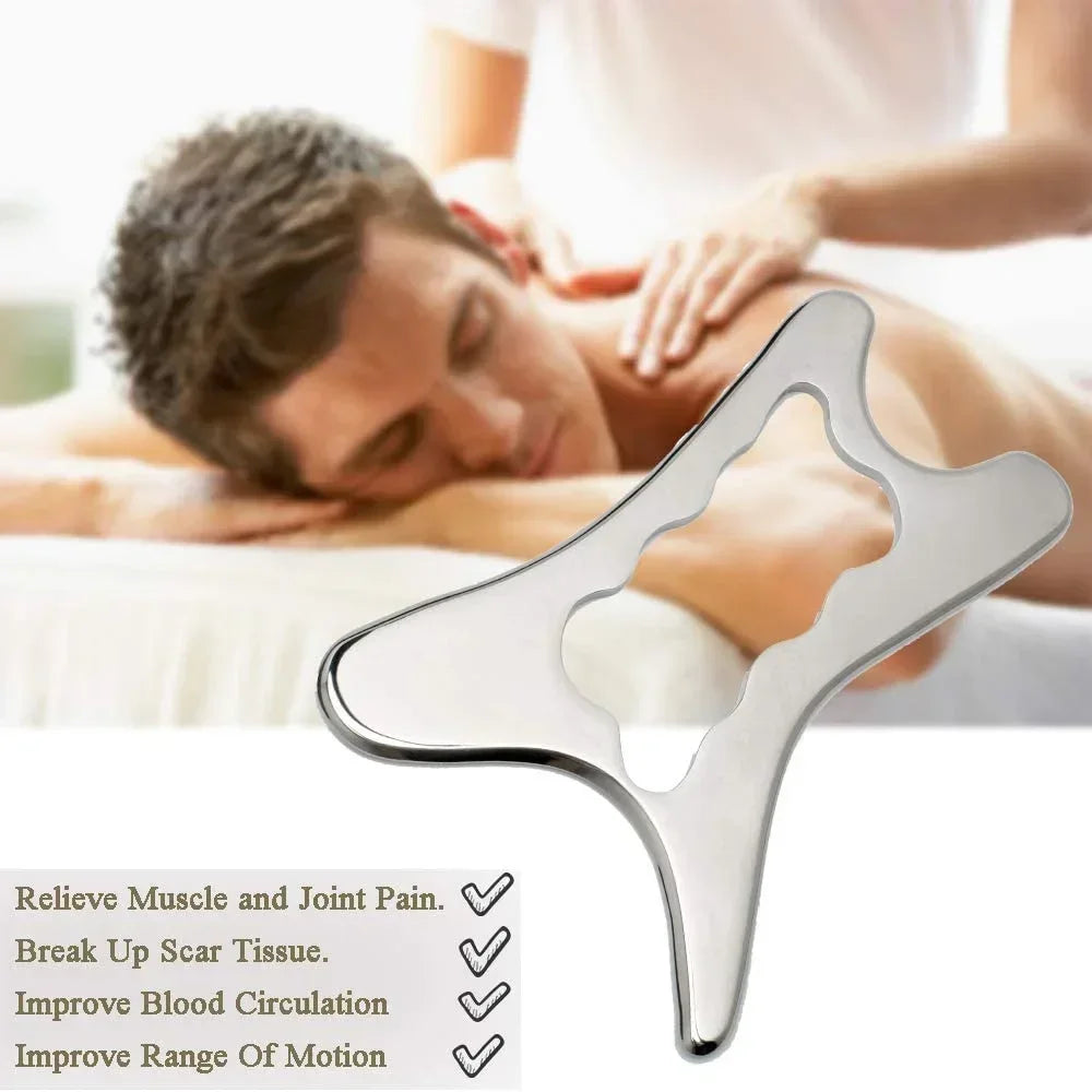 Stainless Steel Gua Sha Scraping Massage Tool | DUTRIEUX Gua Sha Massage Tool PLUSH