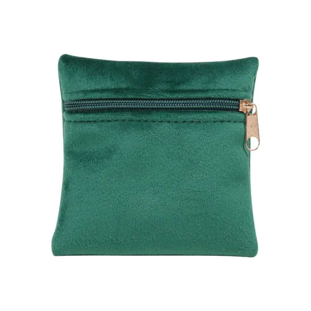 Velvet Zipper Jewelry Pouch | Soft Flannelette Storage Bag Jewelry Storage Pouch PLUSH Jasper