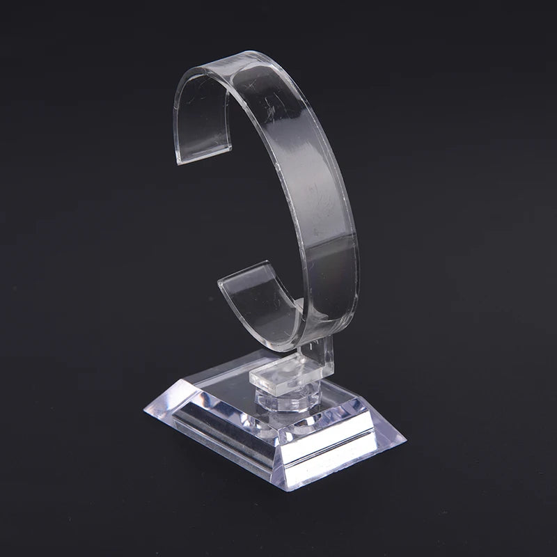 Transparent Plastic Watch Display Stand – Wristwatch Holder Rack Watch Display Stand PLUSH