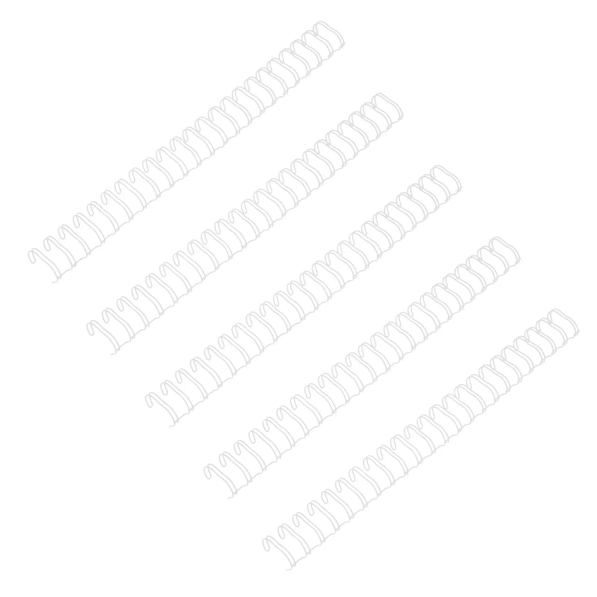 50pcs Metal Double Loop Wire Binding Rings 23 Hole Spiral Coil Wire Binding Rings PLUSH