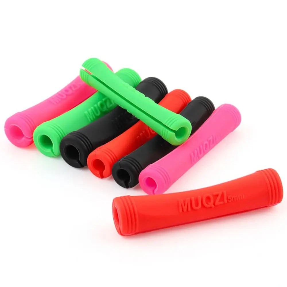 10pcs Silicone Bike Cable Protectors – Wrap Guard Tubes Bike Cable Protector PLUSH