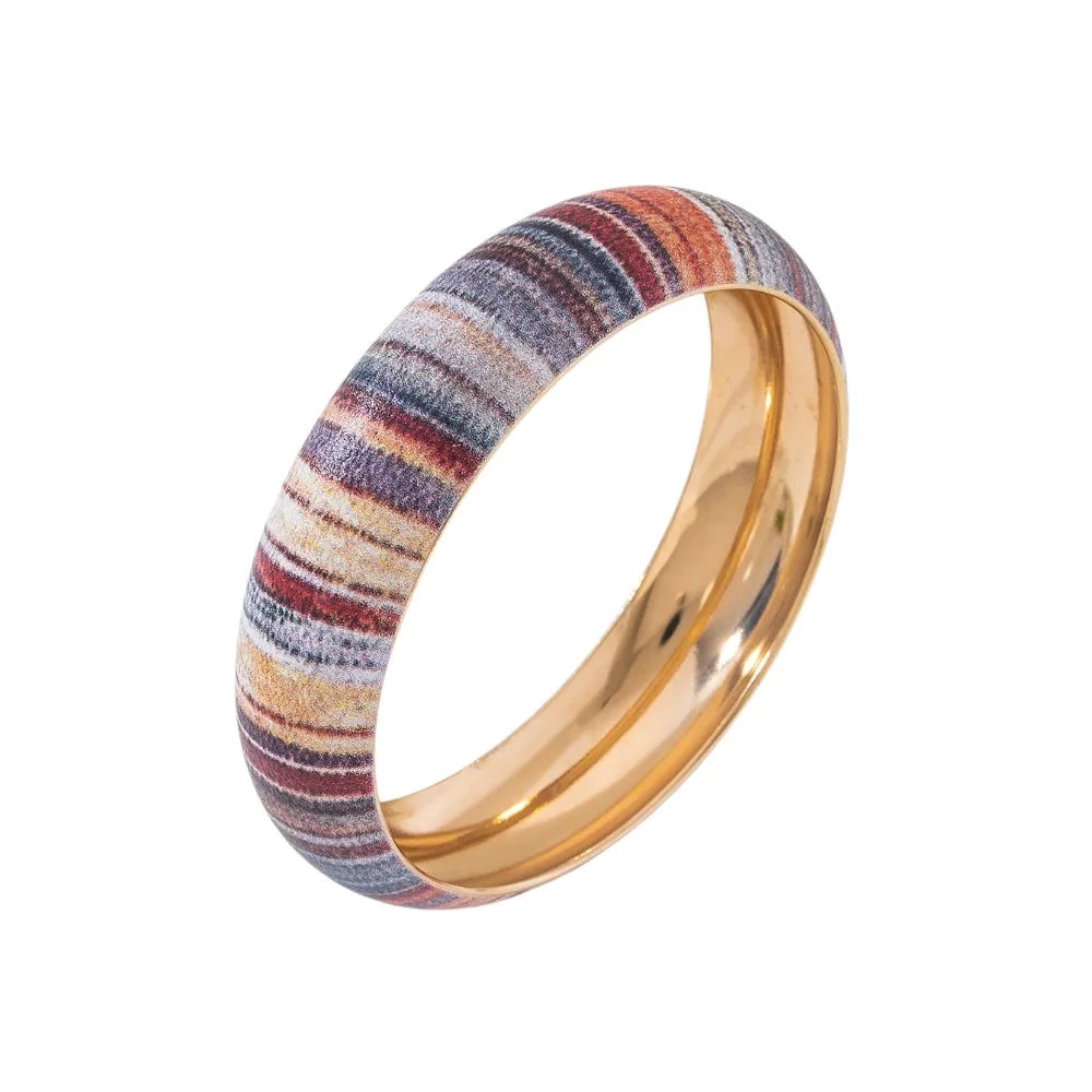 Boho Flower Bangle – Colorful Vintage Ethnic Bracelet for Women Ethnic Bangle Bracelet PLUSH Style 6