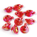 10pcs Christmas Hat Acrylic Beads for DIY Jewelry & Crafts Acrylic Craft Beads PLUSH red 14x24mm hole 3.8mm