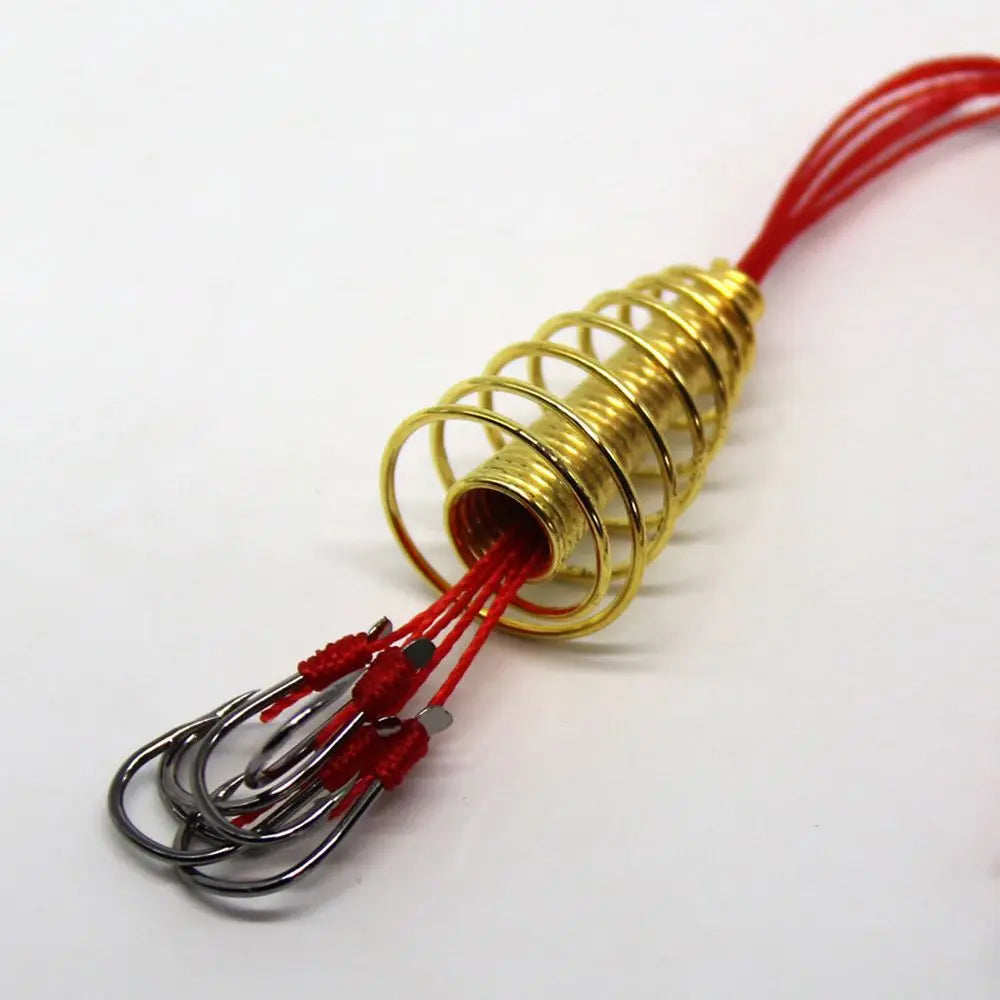 Explosion Fishing Hooks Bait Trap Feeder 4pcs | High Carbon Steel Fishing Hooks PLUSH