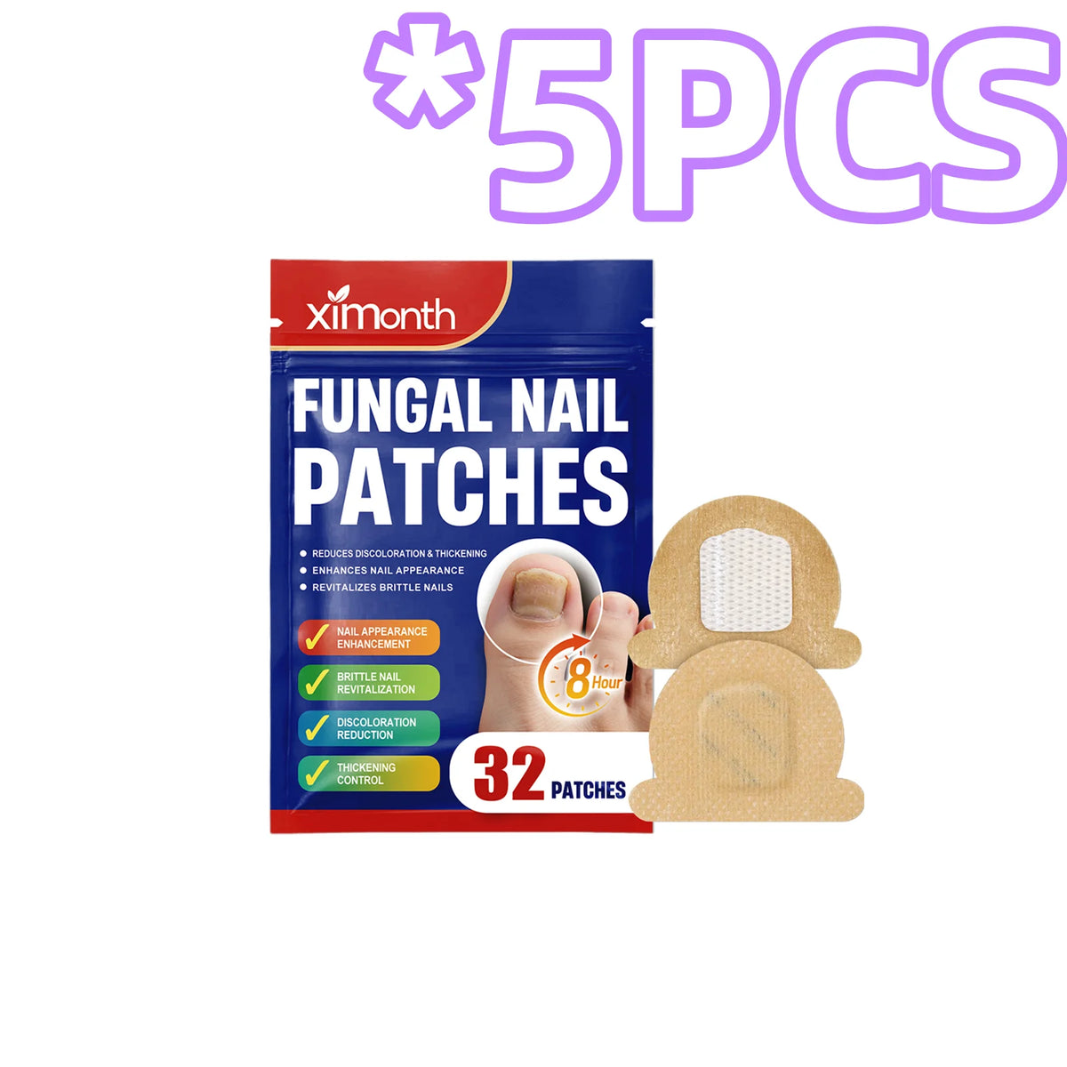 Tea Tree Nail Repair Patches 32pcs – Daily Nail Care Nail Repair Patch PLUSH 32pcs Bagged X 5PCS