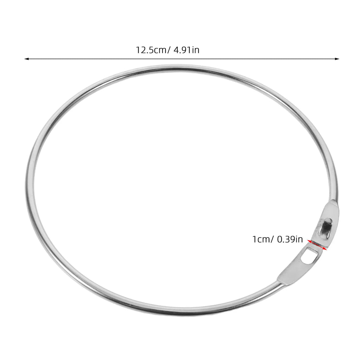 10pcs Metal Loose Leaf Binder Rings 4.9 Inch – School & Office Binder Rings PLUSH