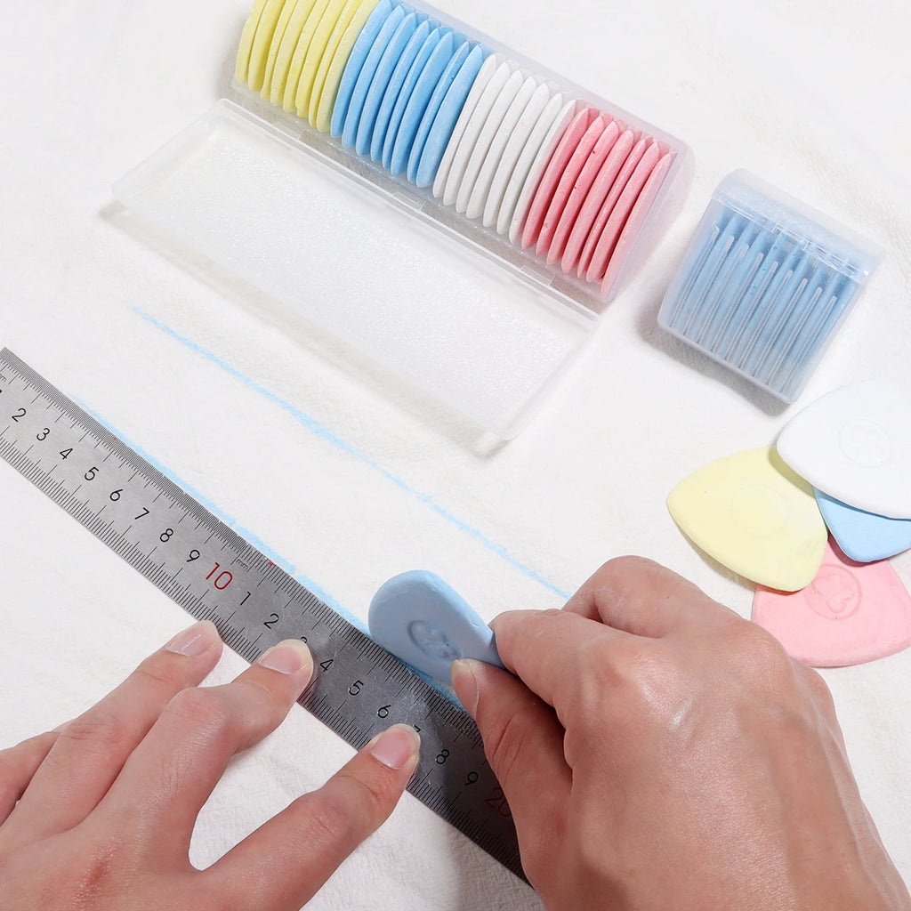 Triangular Tailor Chalk 10-30pcs – Fabric Marking Sewing Tool Tailor's Chalk Set PLUSH