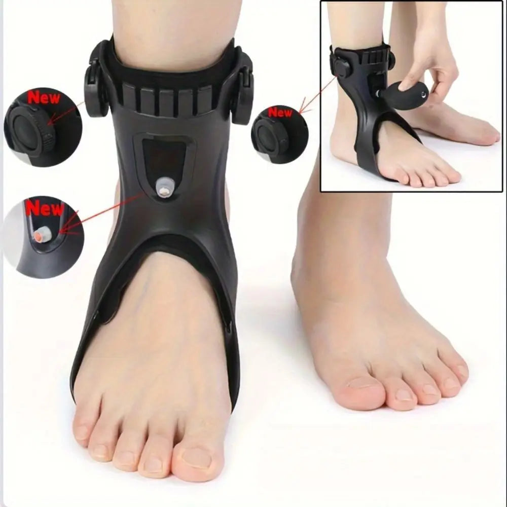 Knob Adjust Ankle Foot Orthotic Brace with Airbag | S–XL Ankle Foot Orthotic Brace PLUSH