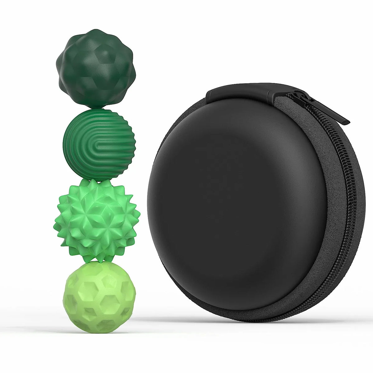 Silicone Magnetic Sensory Fidget Balls – 4 or 8 Pack Magnetic Fidget Toy PLUSH 4PCS Green