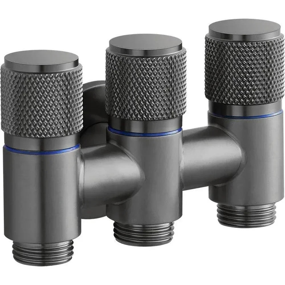 Toilet Corner Valve 1-In 2-Out Double Outlet Filling Valve Toilet Corner Valve PLUSH B Style
