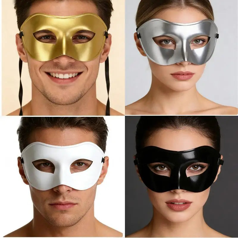 Unisex Masquerade Mask – Plastic Cosplay Face Cover for Parties Masquerade Costume Mask PLUSH