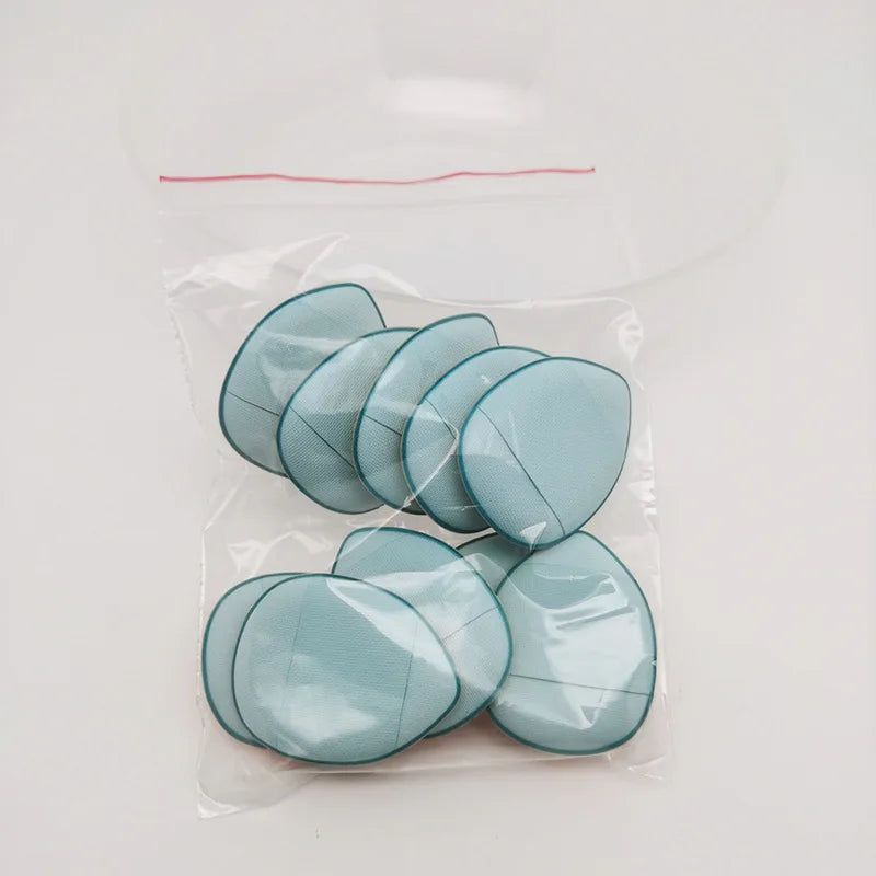 Mini Cosmetic Cushion Puff Set – Foundation & Concealer Sponge Makeup Sponge Puff PLUSH Blue 10pcs OPP