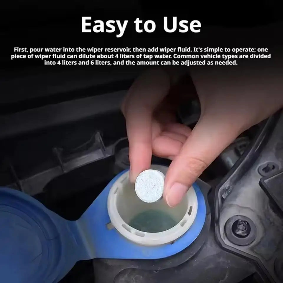 300pc Glass Cleaning Effervescent Tablets | Windshield Wiper Windshield Cleaning Tablets PLUSH
