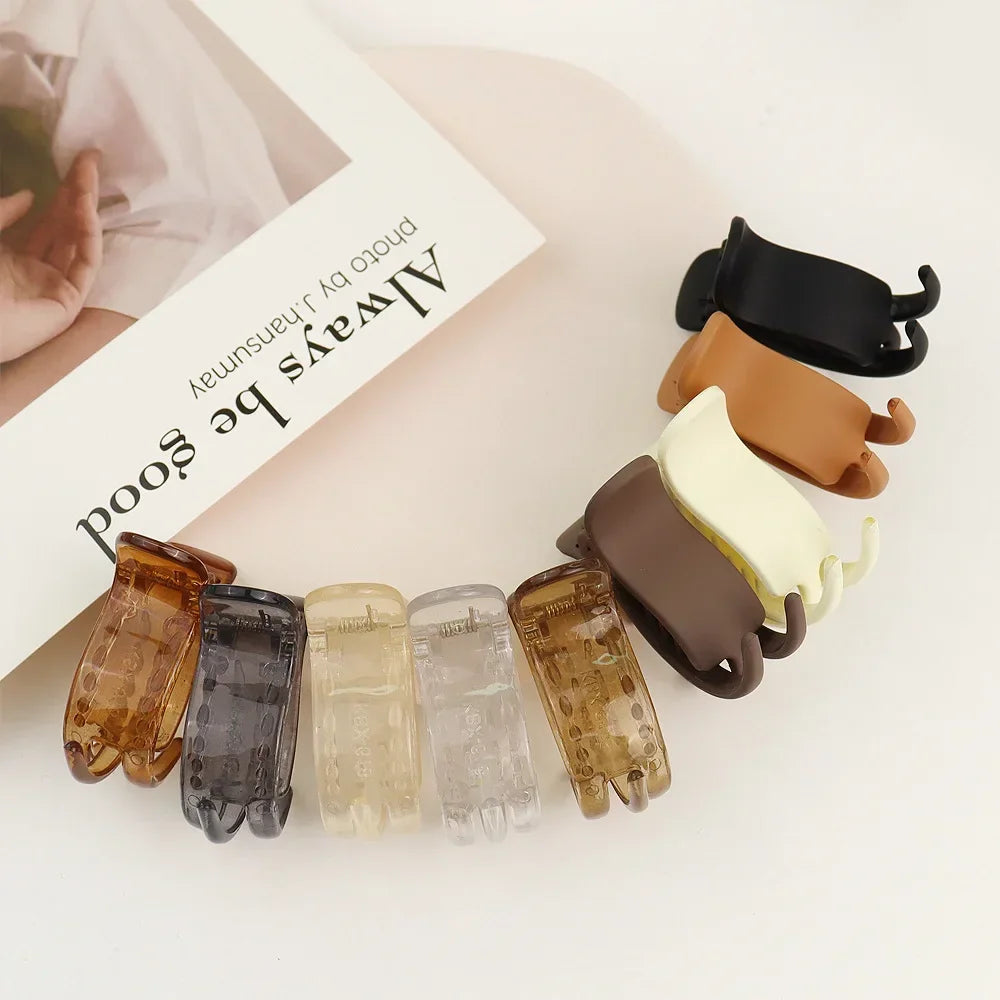 Frosted Acrylic Round Hair Claw Clip – Shark Clip Barrette Hair Claw Clip PLUSH