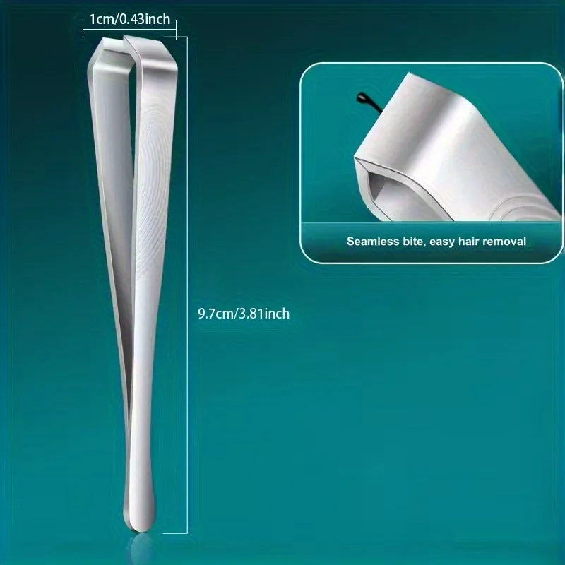 Ouriner Wide-Jaw Stainless Steel Precision Eyebrow Tweezers Eyebrow Tweezers PLUSH