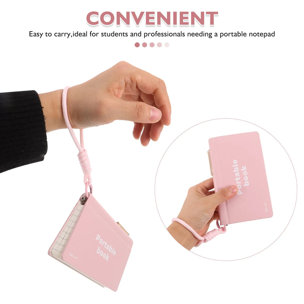 Mini PU Pocket Notebook with Pen Holder – Cute Memo Pad Pocket Memo Notebook PLUSH