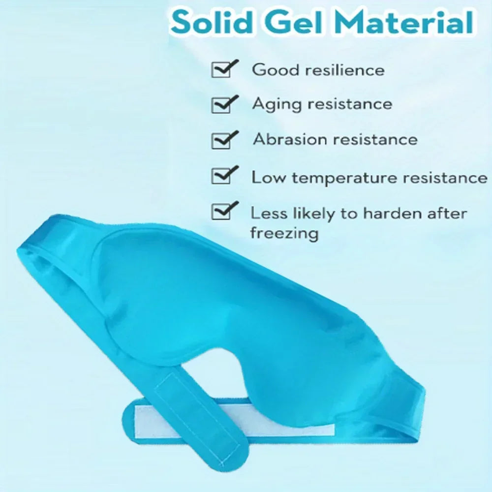 Reusable Cooling Gel Eye Mask – Sleep Aid & Eye Cover Cooling Gel Eye Mask PLUSH