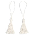 5pcs Woven Jute Tassel Pendants – DIY Jewelry & Craft Charms Tassel Pendant Charms PLUSH WH 18cmx1 strand