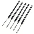 10pcs Silicone Wrist Straps for Phone, Camera & Keys Phone Wrist Strap PLUSH black