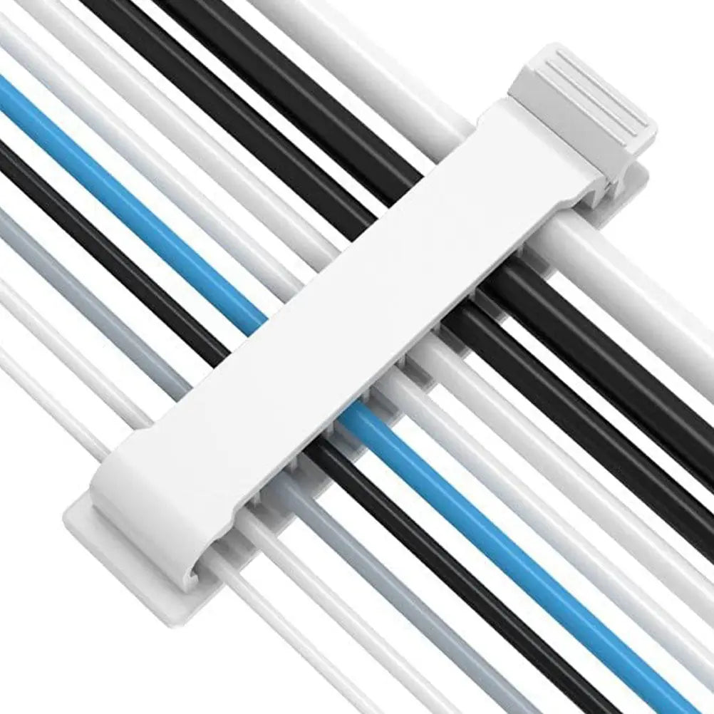 Foxnovo 3pc Adhesive 10-Slot Cable Organizer Cord Clips Cable Organizer Clips PLUSH Default Title