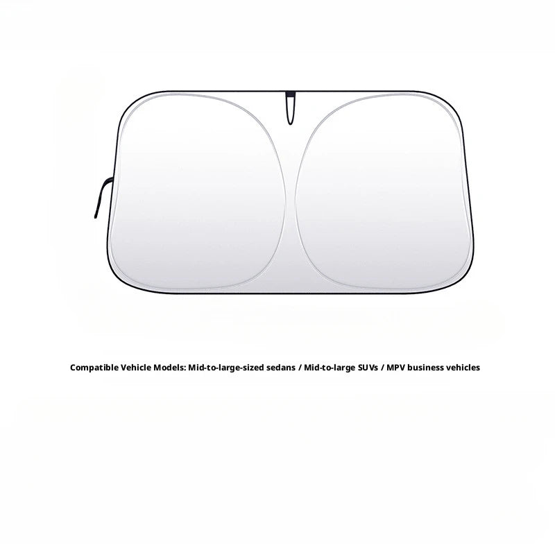 Foldable Car Windshield Sunshade – Universal Fit SUV Sedan Car Windshield Sunshade PLUSH 1pc