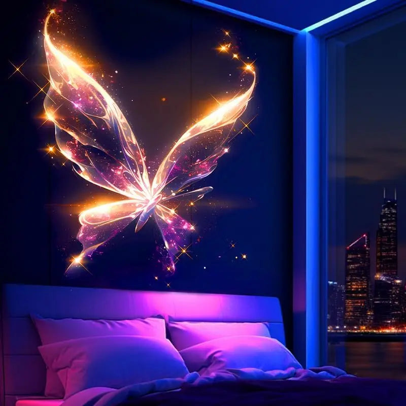 USB Butterfly Projection Night Light – Bedroom Atmosphere Lamp Projection Night Light PLUSH